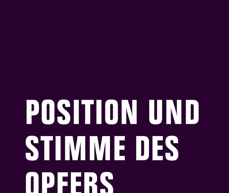 Verbrecher Verlag: Das Opfer – eine umstrittene Figur