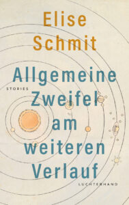 Das Cover von „Allgemeine Zweifel am weiteren Verlauf“ zeigt das Sonnensystem mit gezeichneten Planetenbahnen.