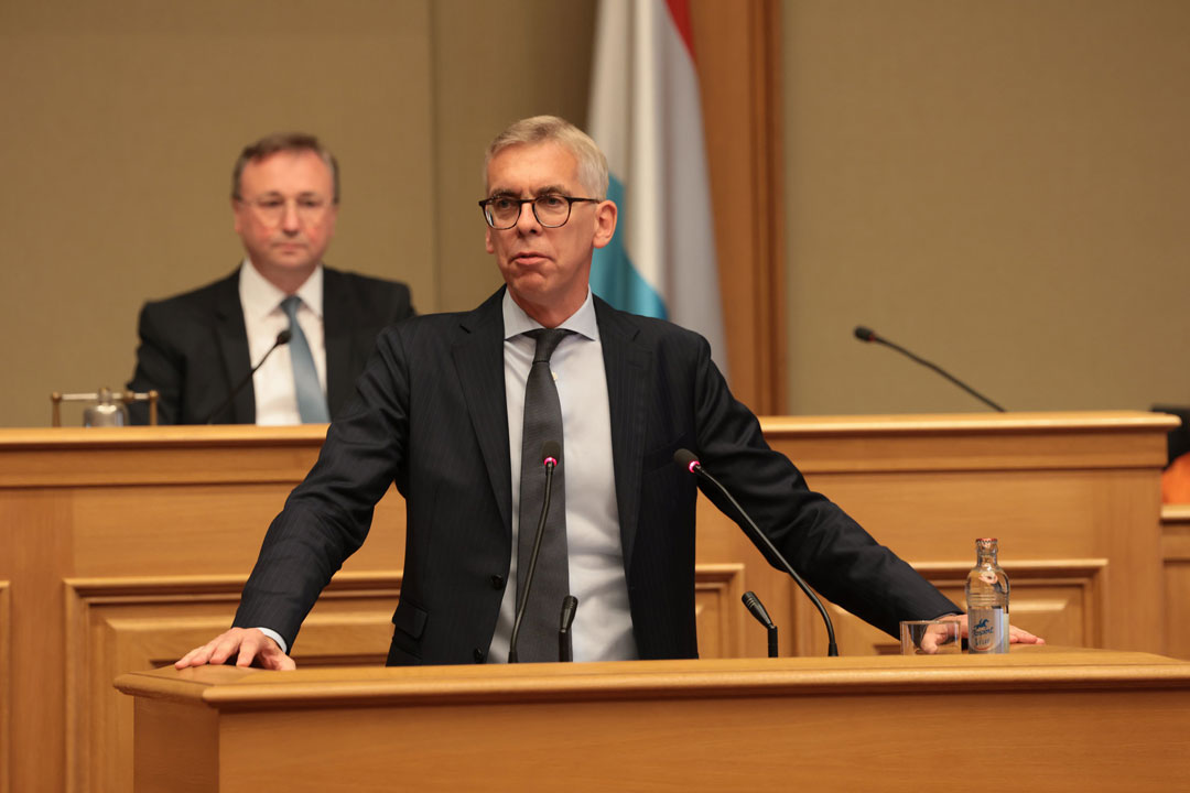 Le ministre des Affaires intérieures, Léon Gloden, devant la Chambre des députés, le 8 juillet dernier.