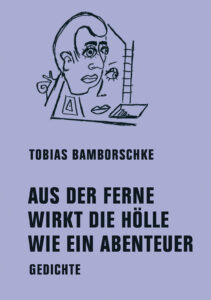 Buchcover mit einer Skizze von zwei Gesichtern, einer Schnecke, einer Leiter und einer in den Erdboden führenden Treppe.